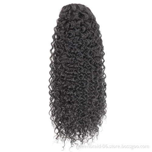 Curly Ponytail Extension for Black Women Wavy Ponytail Hair Piece Clip on Kinky Straight Yaki Ponytail
